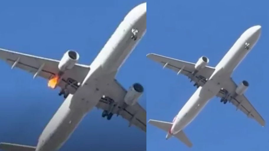 American Airlines flight Video:  విమానంలో 153 మంది.. గాల్లో ఉండగానే ఇంజిన్ కు అంటుకున్న మంటలు.. ఒళ్లు గగుర్పొడిచే వీడియో..