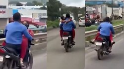 Video Viral: మరీ అంత కరువెంట్రా బాబు.!. రన్నింగ్ బైక్ మీద ముందు కూర్చుని మరీ గలీజ్