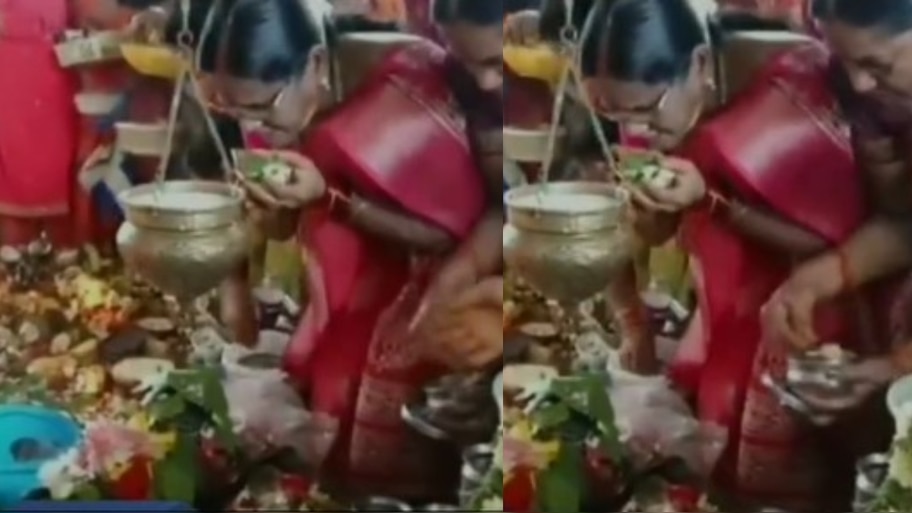 Video Viral: వామ్మో.. దేవుడి గుడిలో గట్టిగా అరుస్తు మహిళ హంగామా.. ఆమె కోరిక తెలిస్తే షాక్ అవ్వడం ఖాయం.. వీడియో వైరల్..