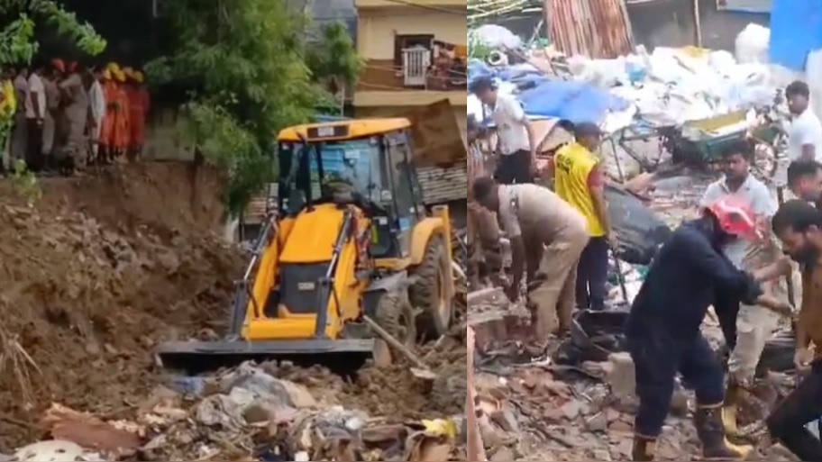 Delhi wall collapsed Video: పండగ పూట పెనువిషాదం... ఢిల్లీలో గోడకూలి 7 గురు దుర్మరణం.. వీడియో ఇదే..