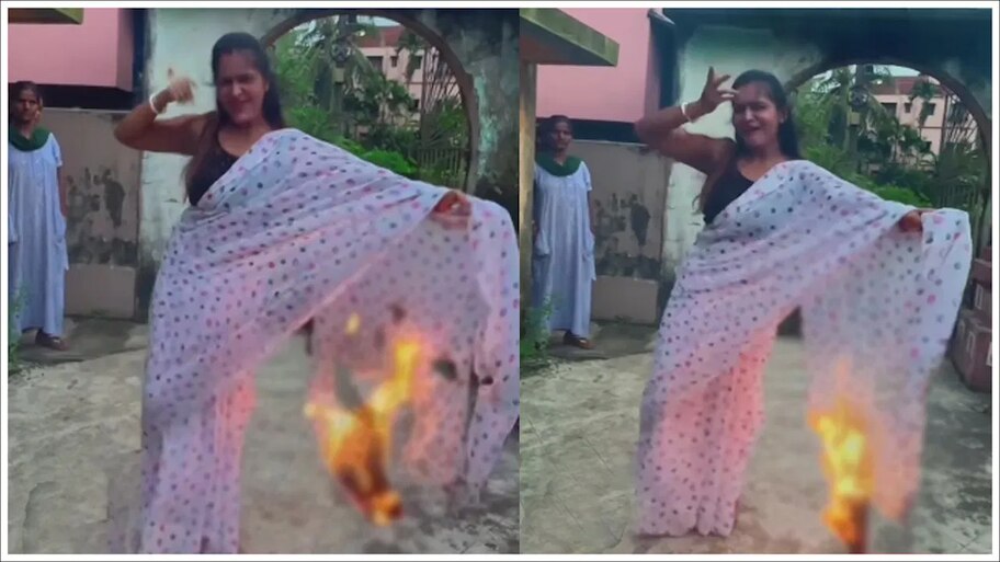 Viral Video: లైకుల కోసం బరితెగించిన వగలాడి..తెల్లచీరలో వీడియో రికార్డు తీస్తూ పాడుపని!
