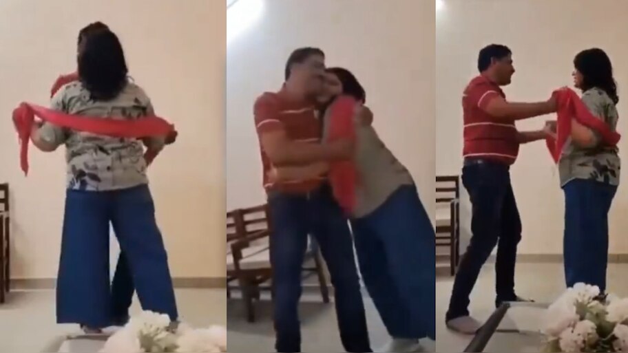 Video Viral: రొమాంటిక్ మూడ్‌లో విద్యాశాఖ అధికారి.. ఏకంగా తన ఆఫీసులో భార్యతో అలా.!. నెట్టింట హల్ చేస్తున్న వీడియో..