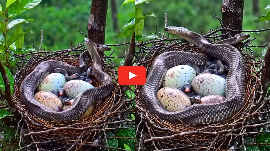 King Cobra Video: వామ్మె.. చెట్టుపై పక్షి గూడులో కింగ్‌ కోబ్రా.. గుడ్లను ఏం చేసిందో తెలుసా?