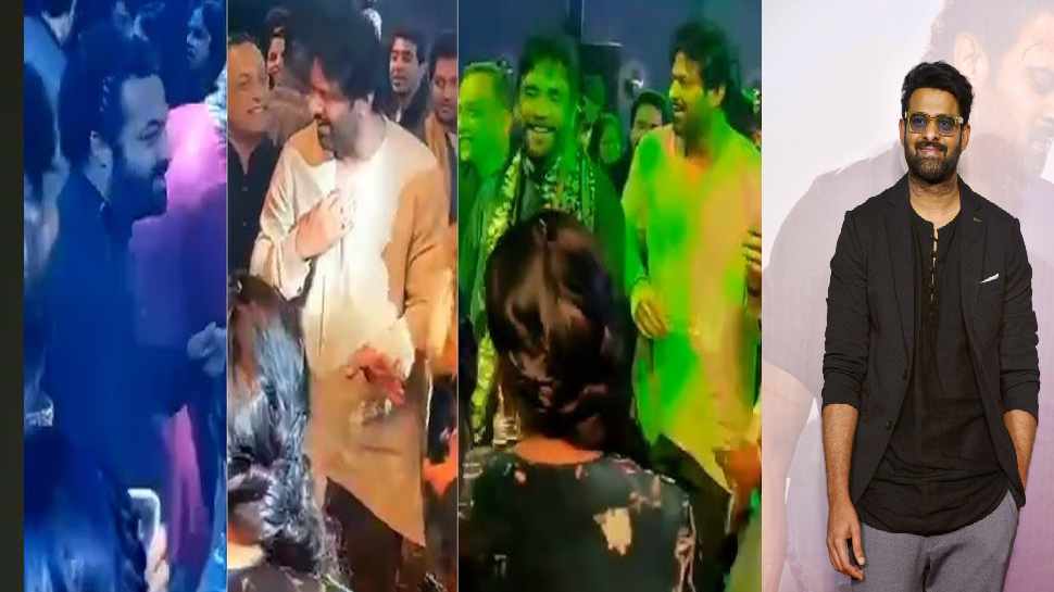 Prabhas Video: అమ్మాయిని లాగి మరీ జూ.ఎన్టీఆర్, రామ్ చరణ్ తో డాన్స్ వేసిన ప్రభాస్.. వీడియో వైరల్ Prabhas Video: అమ్మాయిని లాగి మరీ జూ.ఎన్టీఆర్, రామ్ చరణ్ తో డాన్స్ వేసిన ప్రభాస్.. వీడియో వైరల్
