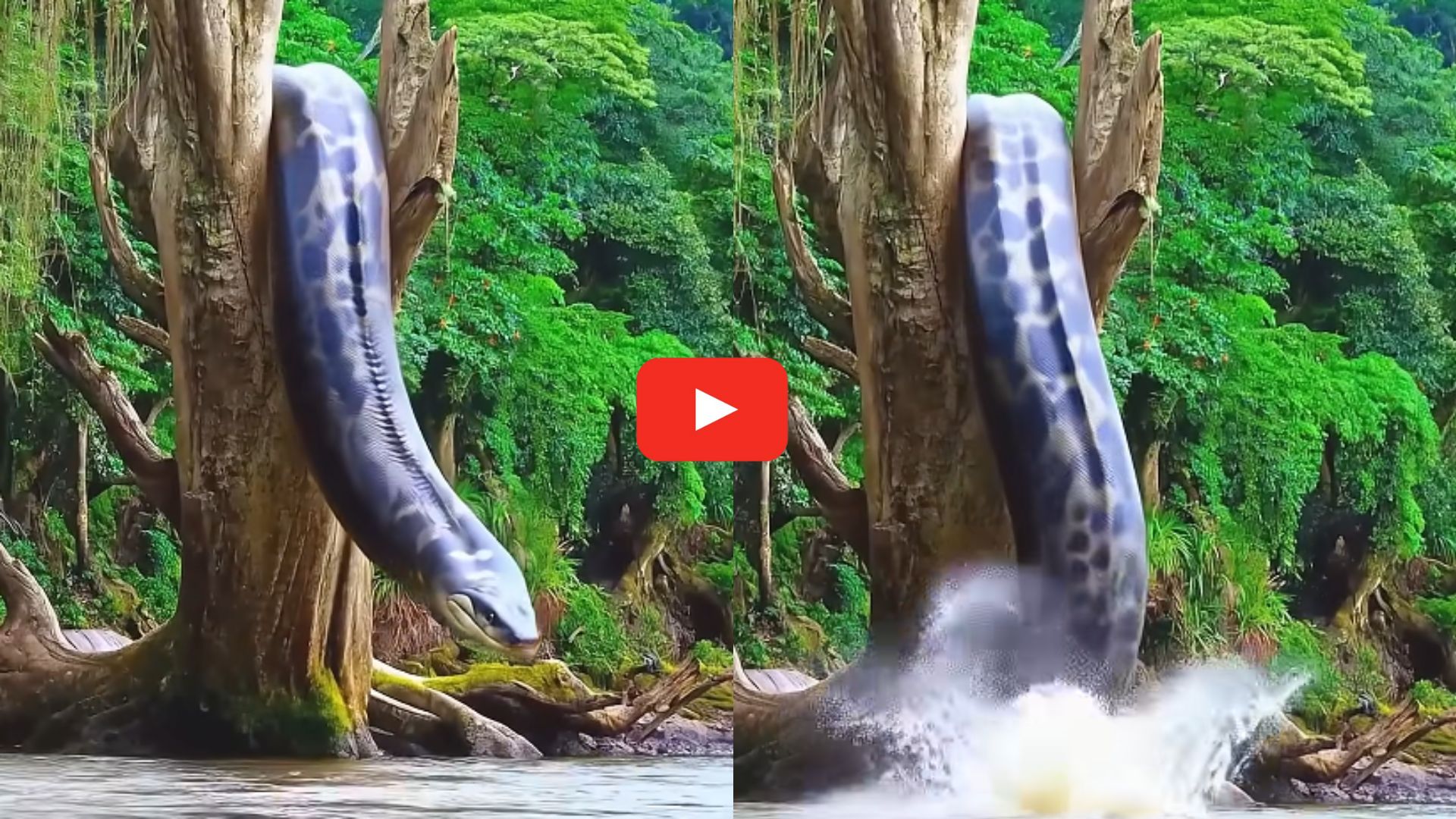 Big Anaconda Video: అద్భుతం.. చెట్టుపై నుంచి నీటిలో దూకిన అనకొండ పాము.. వీడియో ఇదే.. Big Anaconda Video: అద్భుతం.. చెట్టుపై నుంచి నీటిలో దూకిన అనకొండ పాము.. వీడియో ఇదే..