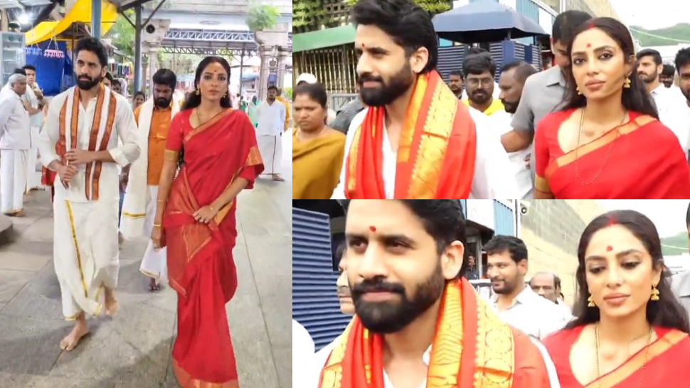 Naga Chaitanya in Tirumala Video: తిరుమల శ్రీవారిని దర్శించుకున్న నాగచైతన్య, శోభిత దంపతులు.. వీడియో ఇదే.. Naga Chaitanya in Tirumala Video: తిరుమల శ్రీవారిని దర్శించుకున్న నాగచైతన్య, శోభిత దంపతులు.. వీడియో ఇదే..