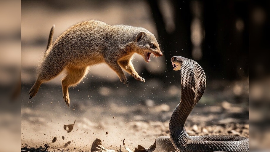 Snake Vs Mongoose: పాము Vs ముంగిస..బద్ధ శత్రువుల మధ్య భీకర యుద్ధం..వీడియో వైరల్!!
