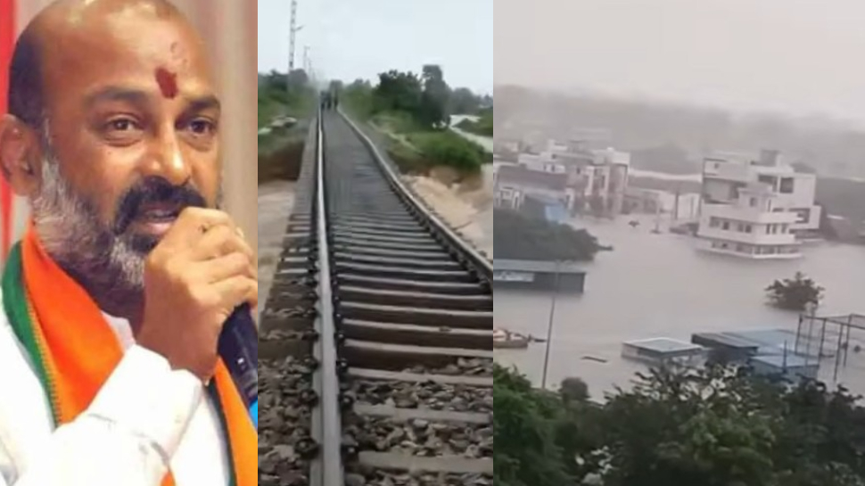 Heavy Rains in Kamareddy Video: కామారెడ్డిలో కుండపోత వాన.. కొట్టుకుపోయిన రైల్వే ట్రాక్.. 12 రైళ్లకు తీవ్ర అంతరాయం.. వీడియో వైరల్.. Heavy Rains in Kamareddy Video: కామారెడ్డిలో కుండపోత వాన.. కొట్టుకుపోయిన రైల్వే ట్రాక్.. 12 రైళ్లకు తీవ్ర అంతరాయం.. వీడియో వైరల్..
