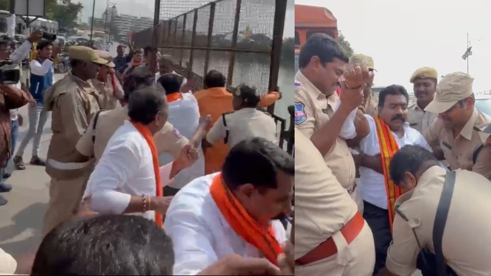 Ganesh Immersion: గణేశ్ నిమజ్జన ఏర్పాట్లలో రేవంత్ రెడ్డి విఫలం.. భాగ్యనగర్ గణేశ్ ఉత్సవ సమితి ఆందోళన Ganesh Immersion: గణేశ్ నిమజ్జన ఏర్పాట్లలో రేవంత్ రెడ్డి విఫలం.. భాగ్యనగర్ గణేశ్ ఉత్సవ సమితి ఆందోళన
