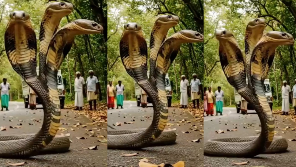 Four Headed Snake Video: బాప్ రే.. పడగ విప్పి బుసలు కొడుతున్న నాలుగు తలల నాగు పాము.!. గుండెల్లో దడ పుట్టిస్తున్న వీడియో.. Four Headed Snake Video: బాప్ రే.. పడగ విప్పి బుసలు కొడుతున్న నాలుగు తలల నాగు పాము.!. గుండెల్లో దడ పుట్టిస్తున్న వీడియో..