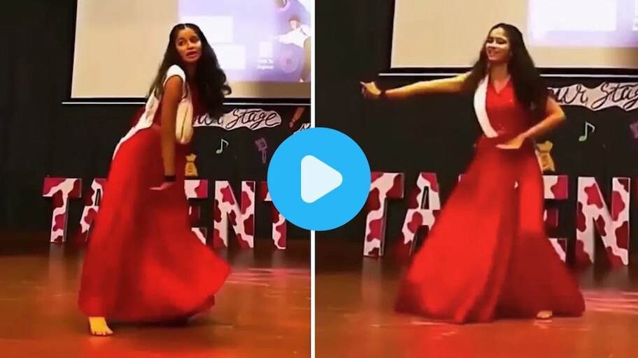 Girl Dance: డ్యాన్స్ చేస్తున్న అమ్మాయి డ్రస్సు ఊడిపోయింది..స్టేజిపై ఊడిన గాగ్రా పట్టుకొని చివరికి..!