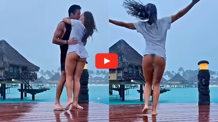 Romance Video: వర్షంలో ప్రేమజంట రొమాన్స్.. ప్యాంటు ధరించకుండా యువకుడితో యువతి.. వీడియో చూశారా?