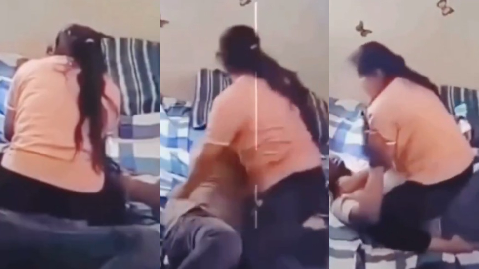 Wife Attacks Video: అయ్యో.. పాపం.. భర్తను గొడ్డును బాదినట్లు కొడుతున్న మహిళ.!. పొట్ట మీద కూర్చుని మరీ.!. షాకింగ్ వీడియో.. Wife Attacks Video: అయ్యో.. పాపం.. భర్తను గొడ్డును బాదినట్లు కొడుతున్న మహిళ.!. పొట్ట మీద కూర్చుని మరీ.!. షాకింగ్ వీడియో..