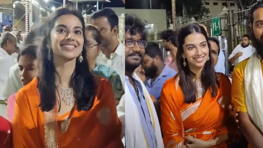 Meenakshi Chaudhary Video: తిరుమల శ్రీవారిని దర్శించుకున్న నటి మీనాక్షి చౌదరి.. ఫోటోల కోసం ఎగబడ్డ ఫ్యాన్స్.. వీడియో వైరల్..