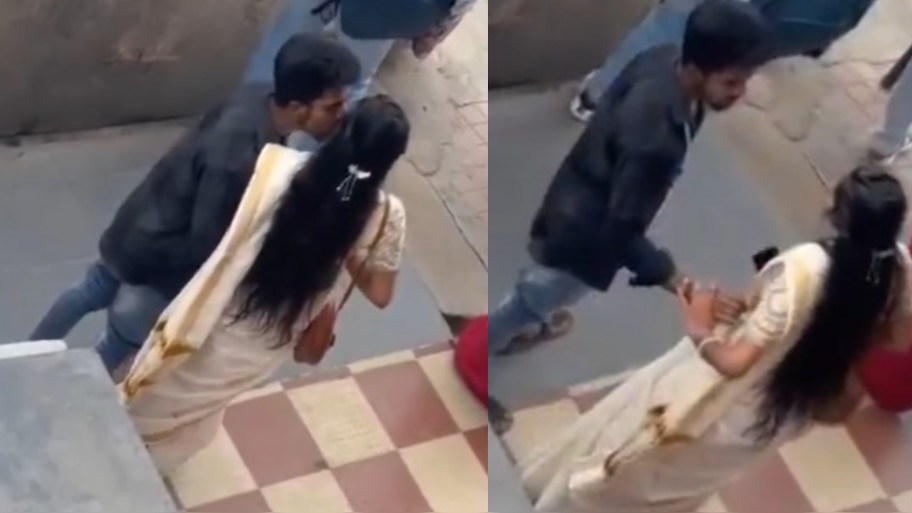 Couple Romance Video: ఏంట్రా ఈ బరితెగింపు..?.. బస్టాండ్‌లో యువతిని ముద్దులు పెడుతూ, అక్కడ చెయ్యిపెట్టి మరీ.!. వీడియో..