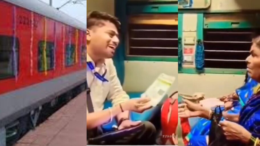 Video Viral: అట్లుంటదీ మాతోనీ.!. ట్రైన్‌లో టికెట్ అడిగితే ఆధార్ ఇచ్చింది.. టీటీ షాక్.. బామ్మ రాక్.. ఫన్నీ వీడియో..