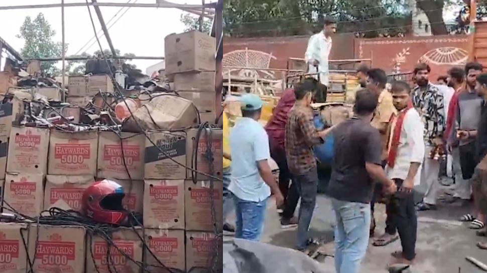 Hyderabad: మద్యం లోడ్తో వెళ్తున్న లారీకి మంటలు.. బాటిళ్ల కోసం ఎగబడ్డ జనాలు.. హైదరాబాద్లో ఘటన.. Hyderabad: మద్యం లోడ్తో వెళ్తున్న లారీకి మంటలు.. బాటిళ్ల కోసం ఎగబడ్డ జనాలు.. హైదరాబాద్లో ఘటన..