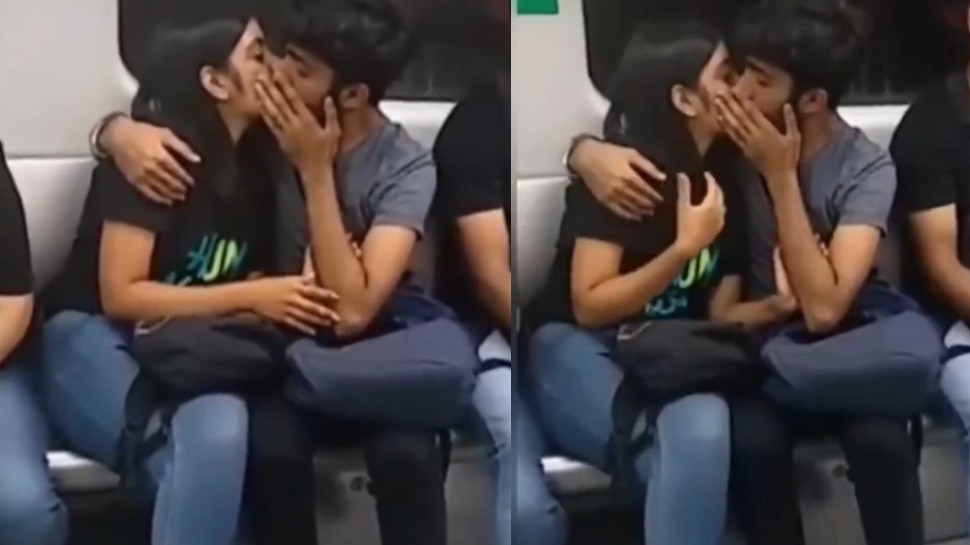 Lovers kissing and intimating inside delhi metro video going Viral on ...