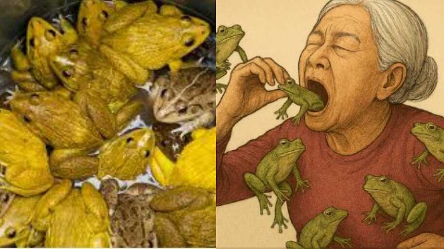 Woman Swallows 8 live Frogs: ఏందిరా మావా ఇది.. బతికున్న 8 కప్పల్ని గుటుక్కున మింగిన బామ్మ.. ఆ తర్వాత..?