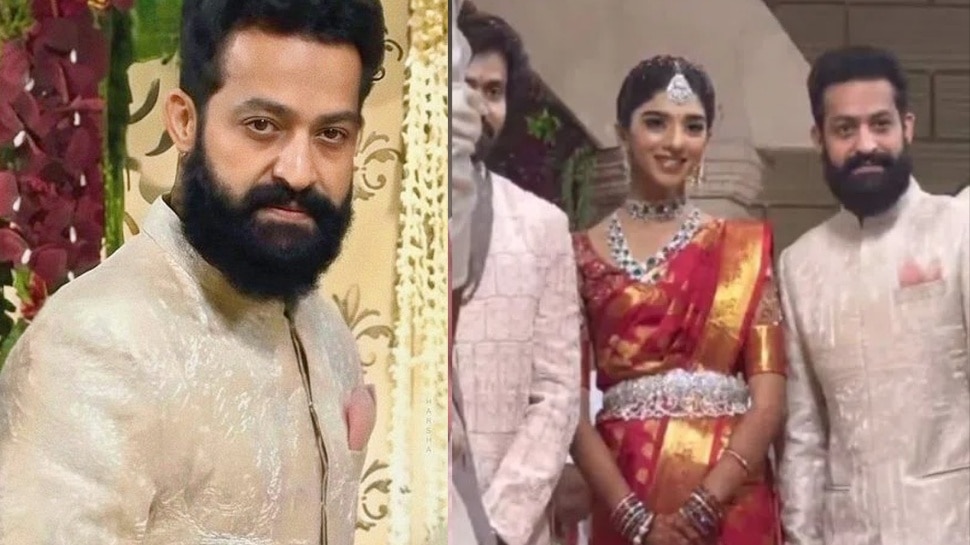 NTR: బామ్మర్ది నితిన్ పెళ్లిలో ఎన్టీఆర్ సందడి.. వీడియోలు వైరల్..!