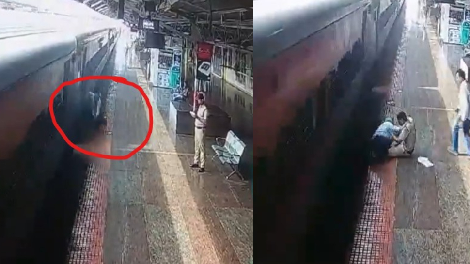 Man falls from Running Train Video: నువ్వు దేవుడివి సామి.!. రెప్పపాటులో ప్రయాణికుడి ప్రాణాలు కాపాడిన ఆర్పీఎఫ్ ఉద్యోగి.. వీడియో వైరల్.. Man falls from Running Train Video: నువ్వు దేవుడివి సామి.!. రెప్పపాటులో ప్రయాణికుడి ప్రాణాలు కాపాడిన ఆర్పీఎఫ్ ఉద్యోగి.. వీడియో వైరల్..