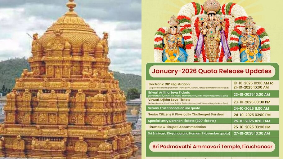 Tirumala Tickets: తిరుమల జనవరి-2025 కోటా తేదీలు విడుదల.. పూర్తి వివరాలు ఇవే!