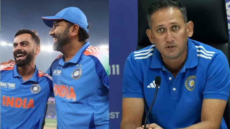 Ajit Agarkar: "ఫామ్ లేకపోతే కోహ్లీ, రోహిత్ జట్టులో ఉండే సమస్యే లేదు"..సెలెక్టర్ సంచలన వ్యాఖ్యలు Ajit Agarkar: "ఫామ్ లేకపోతే కోహ్లీ, రోహిత్ జట్టులో ఉండే సమస్యే లేదు"..సెలెక్టర్ సంచలన వ్యాఖ్యలు