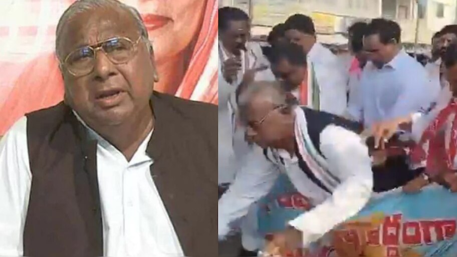 Hanumantha rao in bc bandh Video: బీసీ బంద్ నిరసనల్లో షాకింగ్ ఘటన.. రోడ్డు మీద పడిపోయిన వీ హనుమంత్ రావు.. వీడియో ..