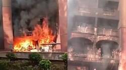 Fire at Mps Flats Delhi Video: ఢిల్లీలో షాకింగ్ ఘటన.. ఎంపీల నివాస సముదాయాల్లో భారీ అగ్ని ప్రమాదం.. వీడియో వైరల్..