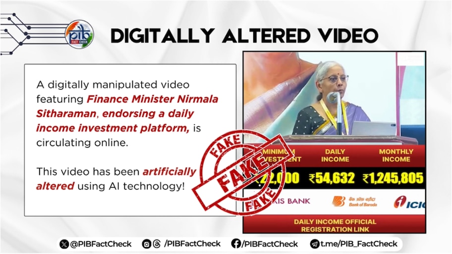 Fact Check: రోజుకు రూ. 60వేలు.. నెలకు రూ. 10లక్షల ఆదాయం.. ఆర్థిక మంత్రి నిర్మలమ్మ పేరుతో వీడియో వైరల్.. ఇందులో నిజమెంత? 