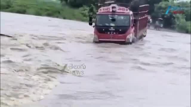 dcm van washed away in khammam amid cyclone montha effect | Cyclone ...