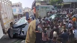 Jaipur Road Accident Video: దేశంలో మరో ఘోరం... జైపూర్‌లో అదుపుతప్పి వాహనాలను ఢీకొన్న