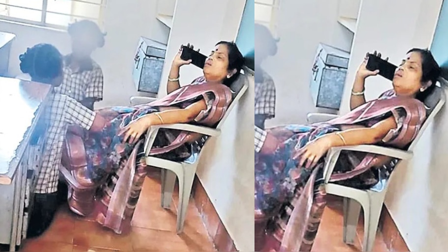 Tribal School Teacher Video: ఛీ.. ఛీ.. నువ్వసలు టీచరేనా.. ?.. విద్యార్థినులతో ఆ పనిచేయించుకుంటున్న ఉపాధ్యాయిని.. వీడియో వైరల్..