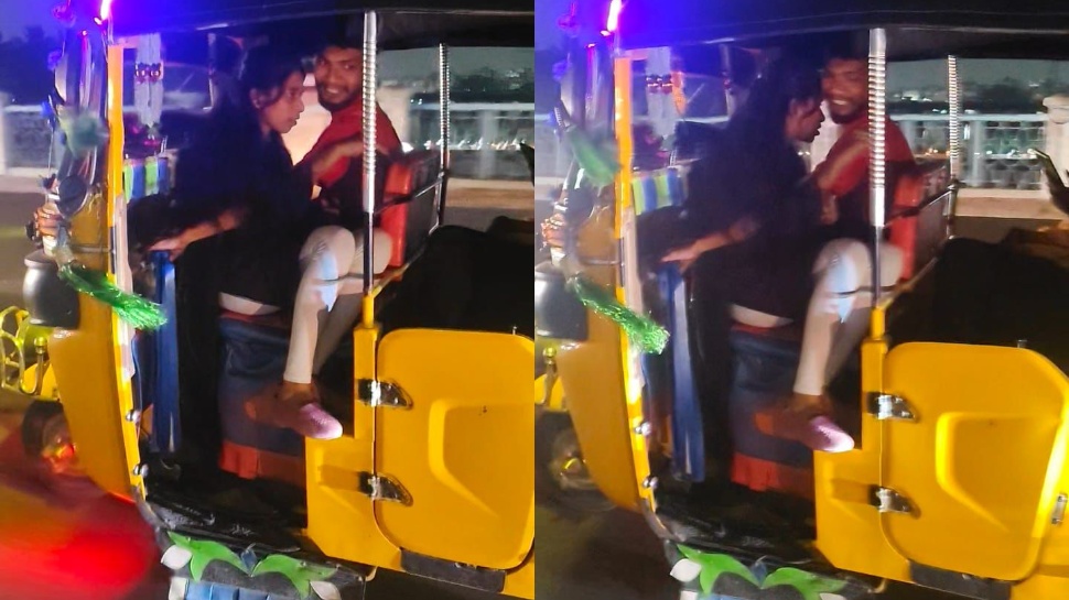 Viral Video: హైదరాబాద్లో ఆటో డ్రైవ్ చేస్తూ అమ్మాయితో సరసాలు.. వీడియో వైరల్ Viral Video: హైదరాబాద్లో ఆటో డ్రైవ్ చేస్తూ అమ్మాయితో సరసాలు.. వీడియో వైరల్