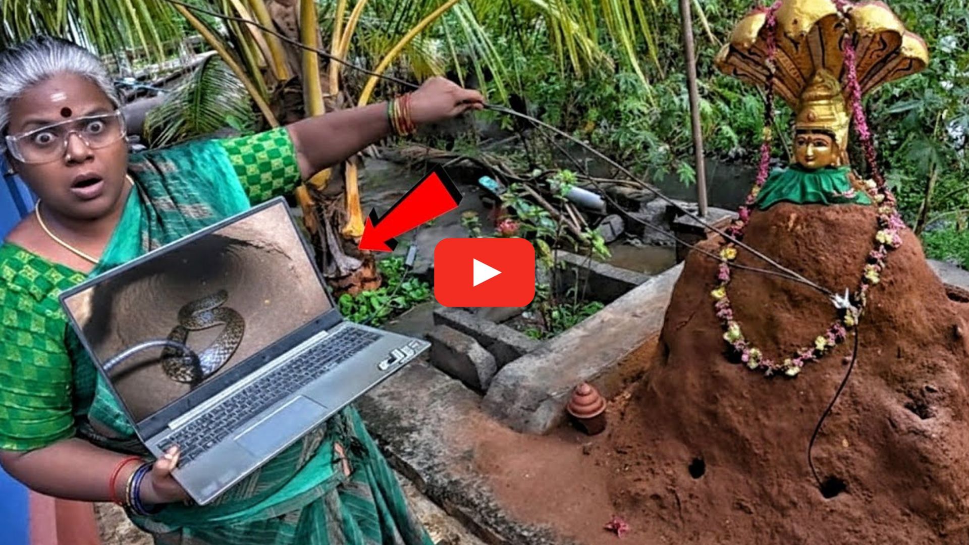 Snake Catching Laptop Camera Video: ఎండోస్కోపి కెమెరా పెట్టి.. నాగదేవత పుట్టలో పామును చూపించారు.. వీడియో ఇదే! Snake Catching Laptop Camera Video: ఎండోస్కోపి కెమెరా పెట్టి.. నాగదేవత పుట్టలో పామును చూపించారు.. వీడియో ఇదే!
