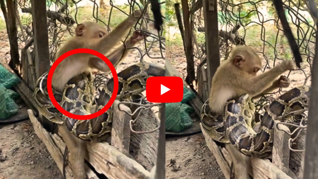 Burmese Python Video: వామ్మో.. కోతిని మింగడానికి ట్రై చేస్తున్న బర్మన్ కొండచిలువ.. వీడియో ఇదే.. Burmese Python Video: వామ్మో.. కోతిని మింగడానికి ట్రై చేస్తున్న బర్మన్ కొండచిలువ.. వీడియో ఇదే..