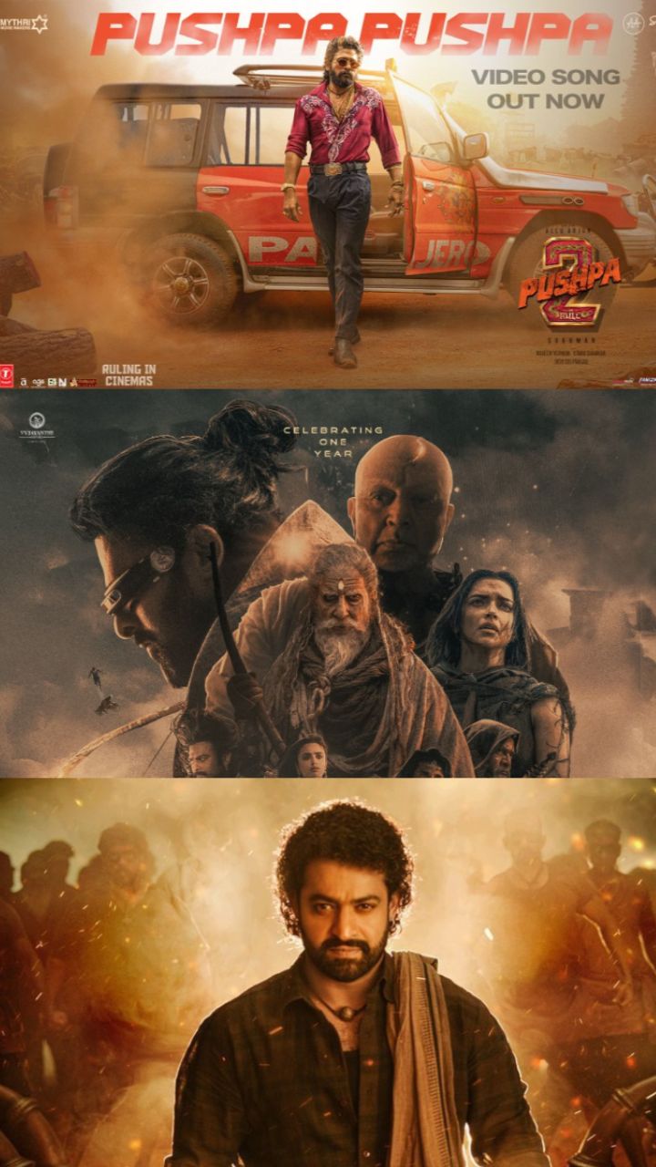 2024 Top 10 hit movies of Telugu pushpa 2 to Devara via Kalki 2898 AD ...