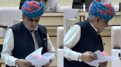 Rajasthan minister spit Video: ఏకంగా అసెంబ్లీలో ఉమ్మేసిన మంత్రి.. మండిపడుతున్న నేతలు