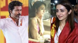 Trisha in Tvk Vijay Residence Video: తిరుమల నుంచి నేరుగా టీవీకే విజయ్ ఇంటికి నటి త్రిష.. వీడియో వైరల్..