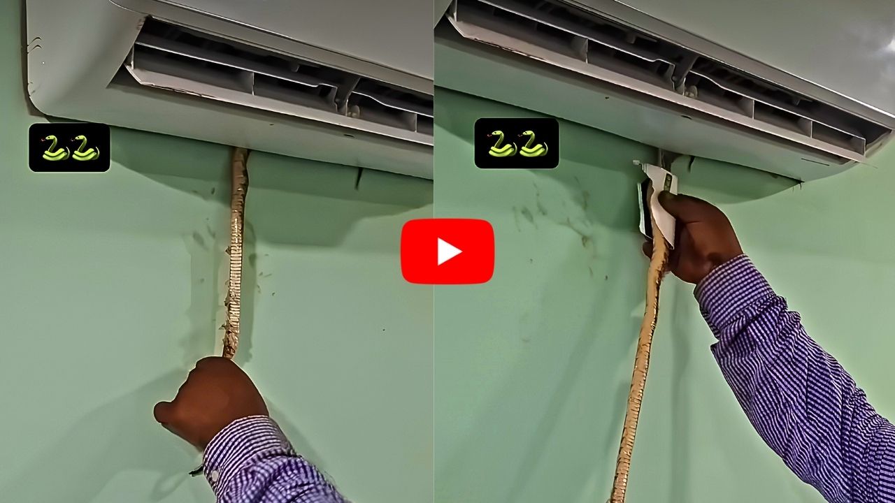 Deadly Snake Found Inside AC Unit Video Viral | ఏసీ ఆన్ చేస్తున్నారా ...