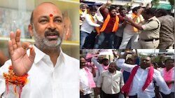 Sircilla Brs vs bjp Protest: బండి సంజయ్ రాజీనామా చేయాల్సిందే.. సిరిసిల్లాలో బీఆర్ఎస్