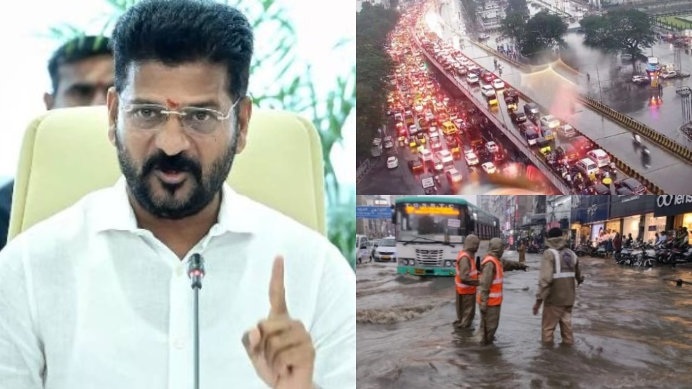 వర్షాల వల్ల ట్రాఫిక్ జామ్ ఏర్పడితే కఠిన చర్యలు.. అన్ని శాఖల అధికారులకు సీఎం రేవంత్ రెడ్డి కీలక