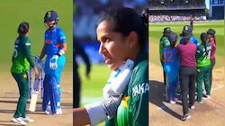IND W Vs PAK W: పాకిస్థాన్ బౌలర్ మెడ పట్టుకున్న టీమ్ఇండియా బ్యాటర్..సోషల్ మీడియాలో ఊపేస్తున్న వైరల్ వీడియో!