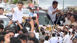 Brs ktr: కేటీఆర్ కన్నేపల్లి  పంప్ హౌస్ పర్యటన ఉద్రిక్తం.. జనగామ వద్ద బీఆర్ఎస్ నేతల్ని అడ్డుకున్న పోలీసులు..