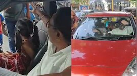Ranga reddy Si Row: ఆరేళ్ల పాప చేతికి స్టీరింగ్.. మాతాత ఎస్సై అంటూ చిన్నారి రచ్చ.!. దబాయిస్తున్న  అధికారి.. వీడియో వైరల్..