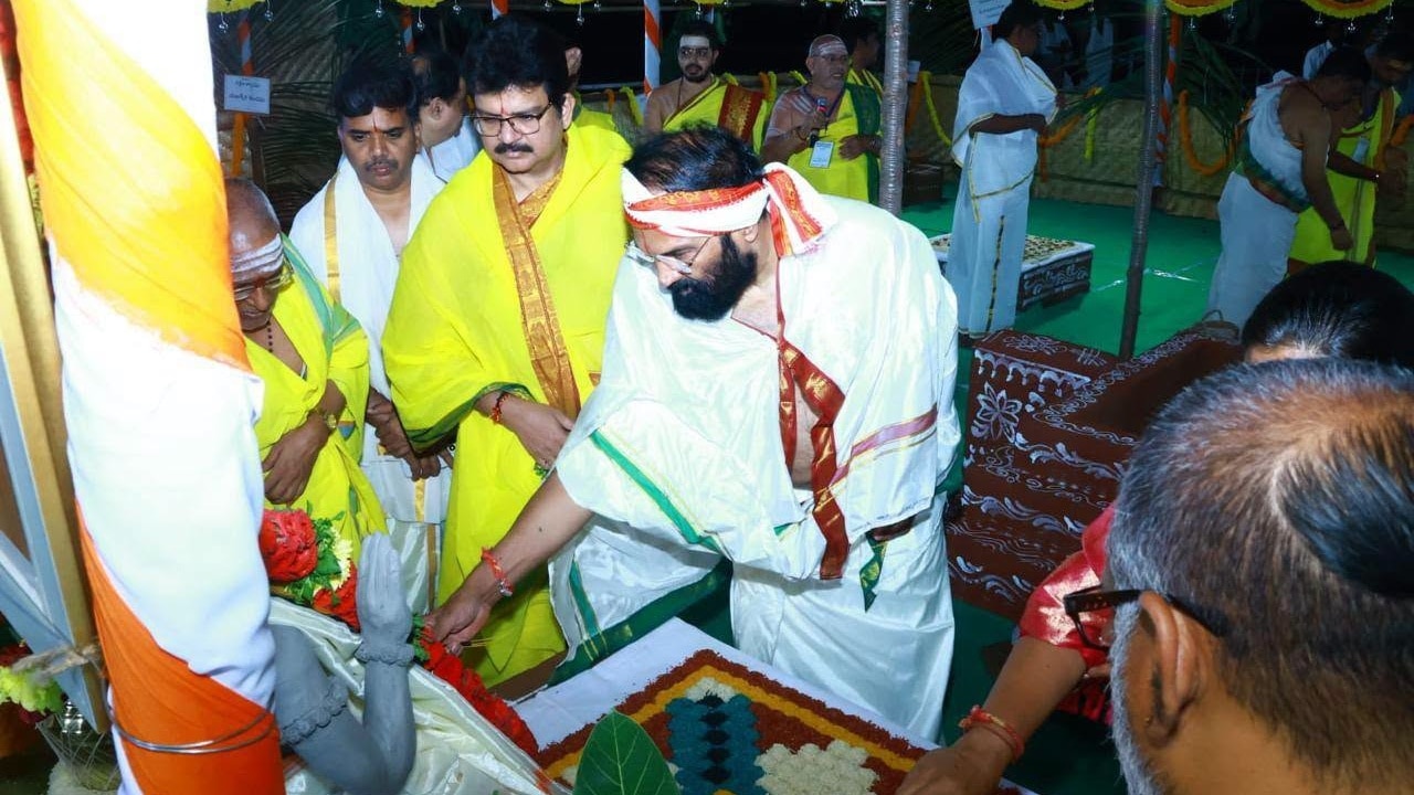 రైతన్న క్షేమం కోసం.. నాగార్జునసాగర్ వేదికగా మహా వరుణ యాగం