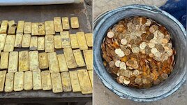 Gold Discovery: పాడుబడ్డ ఇంటి గోడలో బంగారు నిధి..గుట్టలు గుట్టలుగా రూ.100 కోట్ల విలువైన గోల్డ్ బిస్కెట్స్, నాణేలు!