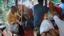 Kerala: నువ్వు దేవుడివి భయ్యా..  బస్సు నుంచి కింద పడిపోతున్న వృద్ధుడిని కాపాడిన క్లీనర్..  వీడియో వైరల్..
