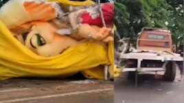  Siddipet: సిద్దిపేట జిల్లాలో ఘోర ప్రమాదం.. నడి రోడ్డు మీద పడ్డ భారీ గణపయ్య.. అసలేం జరిగిందంటే..?..
