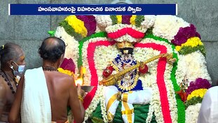 కాణిపాకంలో ఆధ్యాత్మిక శోభ.. హంసవాహనంపై దర్శనమిచ్చిన స్వయంభూ వరసిద్ధి వినాయకుడు!